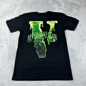 Vlone x Never Broke Again "Slime" NWOT Men's Size Medium T-shirt Black Made USA